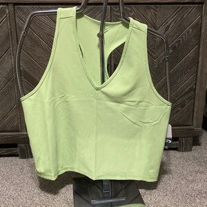 MTA Sport Mint Green ribbed Athletic Top